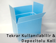 ok Kullanml, Geri Dnml, Depozitolu, Oluklu Plastik Koli