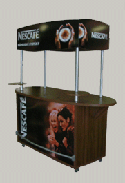 Design Kiosk, Promotional Event Desk, In-Store Merchandising, POSM Display Producer